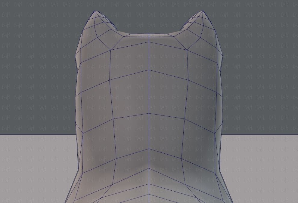 Dog base for gameV02 Low-poly 3D model_29