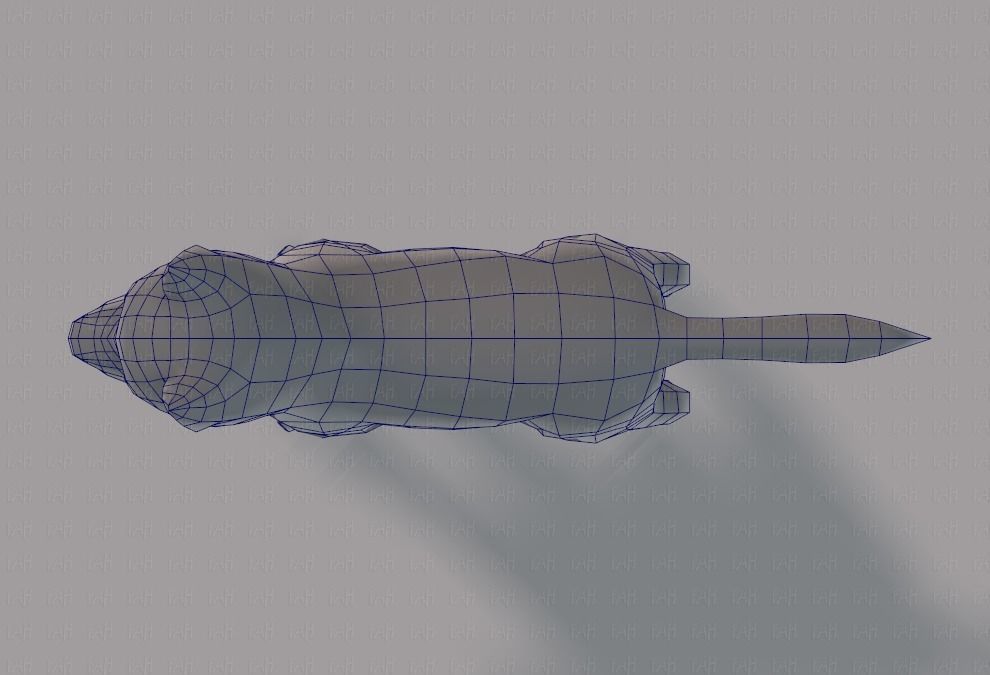 Dog base for gameV02 Low-poly 3D model_34