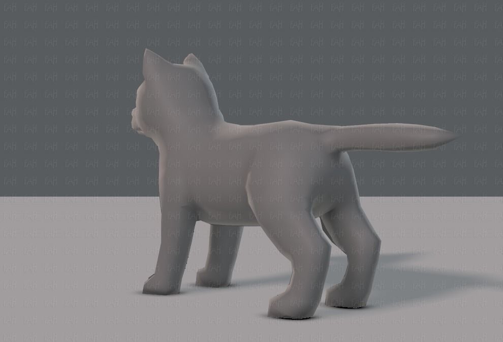 Dog base for gameV02 Low-poly 3D model_6