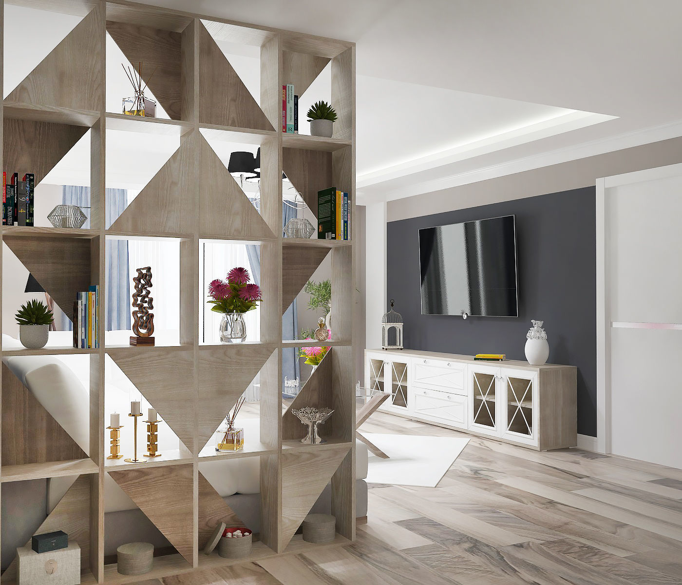 Cozy living room 3D model_1