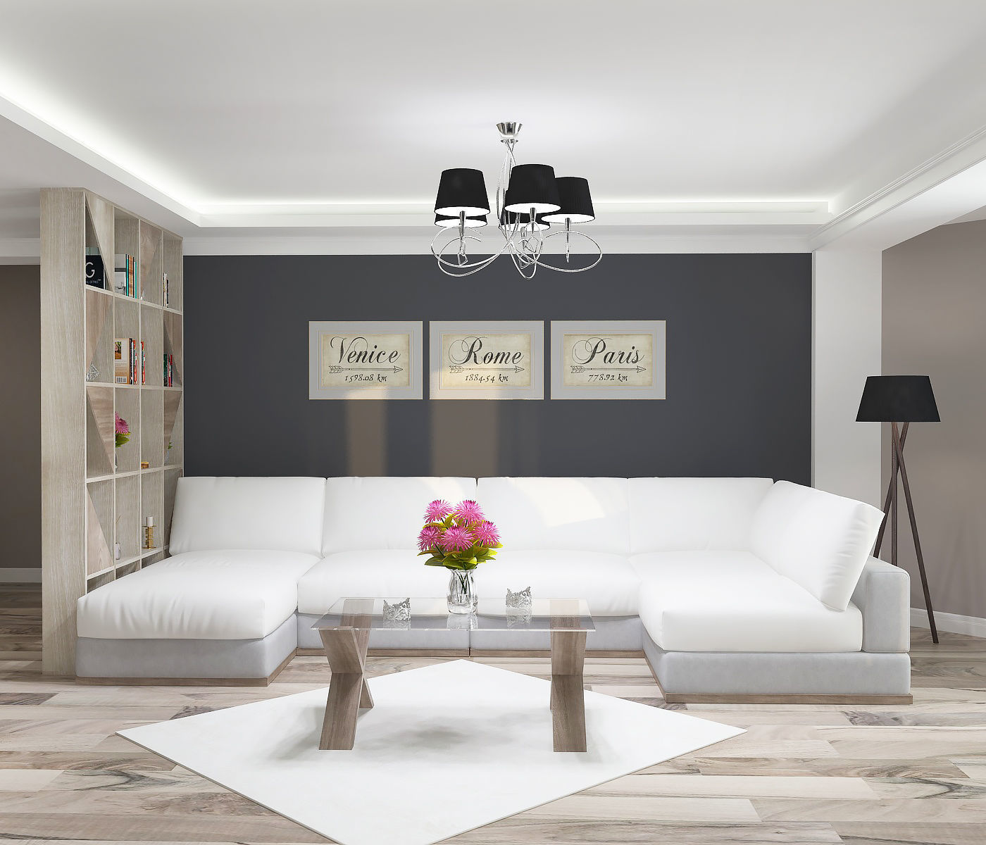 Cozy living room 3D model_3