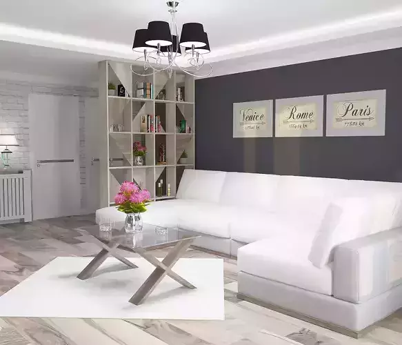 Cozy living room 3D model