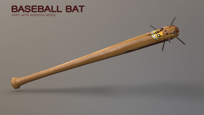 Fighting Baseball Bat Low-poly 3D model