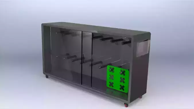 Industrial Cabinet For Metal Carriers Storage  Clean Room Feasible 