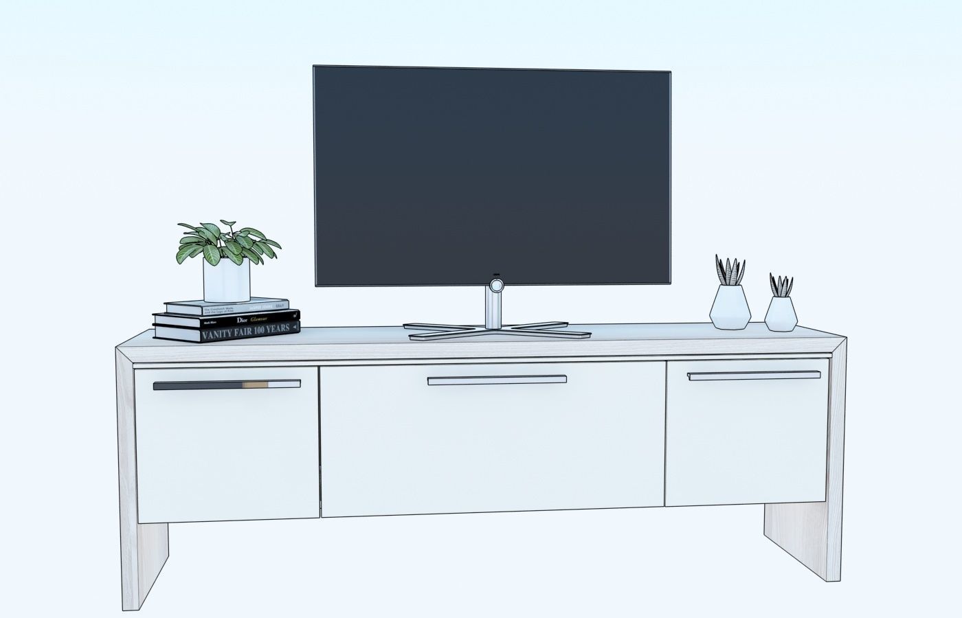 TV COMMODE 3D model_2
