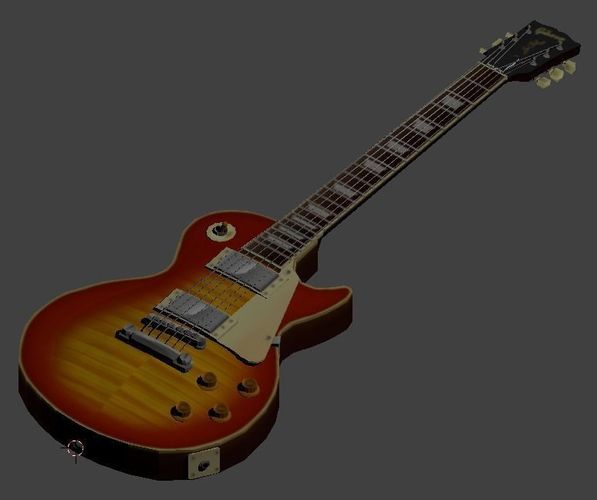 Gibson Pre-08 Les Paul Standard in Heritage Cherry Sunburst 3D model