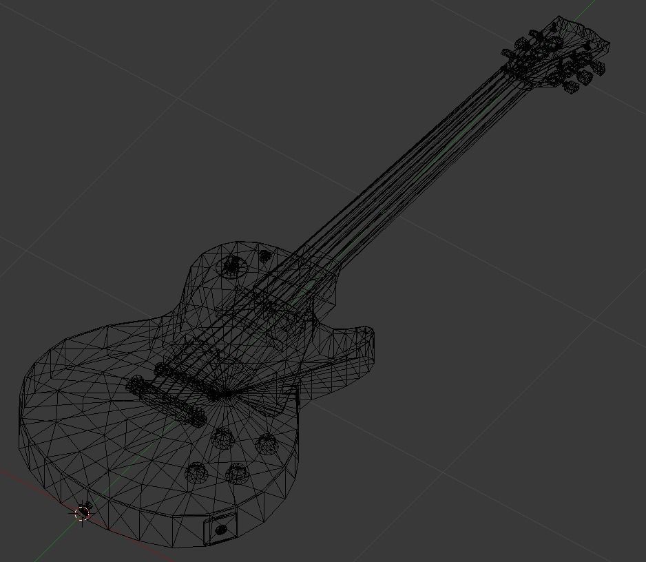 Gibson Pre-08 Les Paul Standard in Heritage Cherry Sunburst 3D model_2