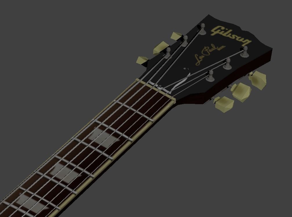 Gibson Pre-08 Les Paul Standard in Heritage Cherry Sunburst 3D model_3