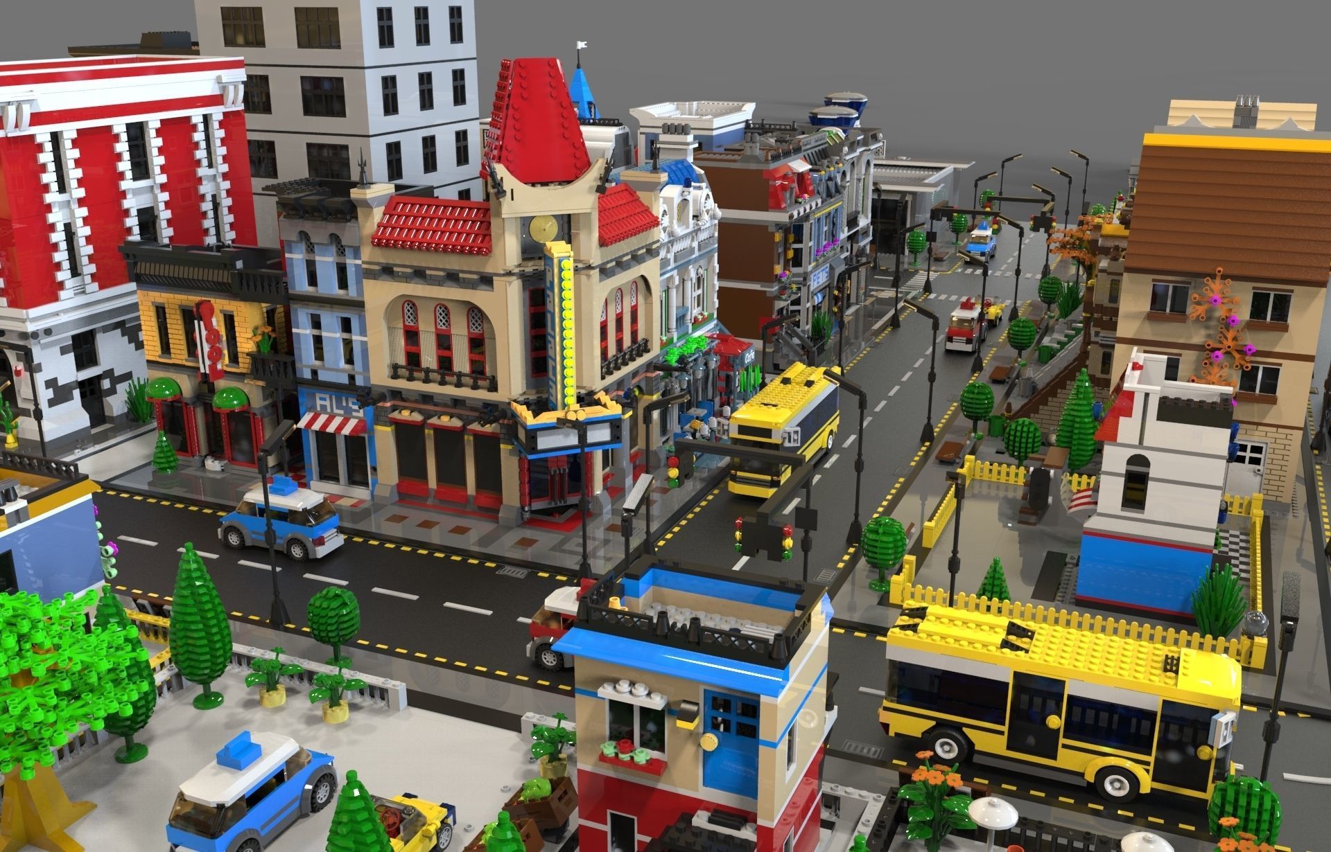 Lego sity NEW 3D model_10