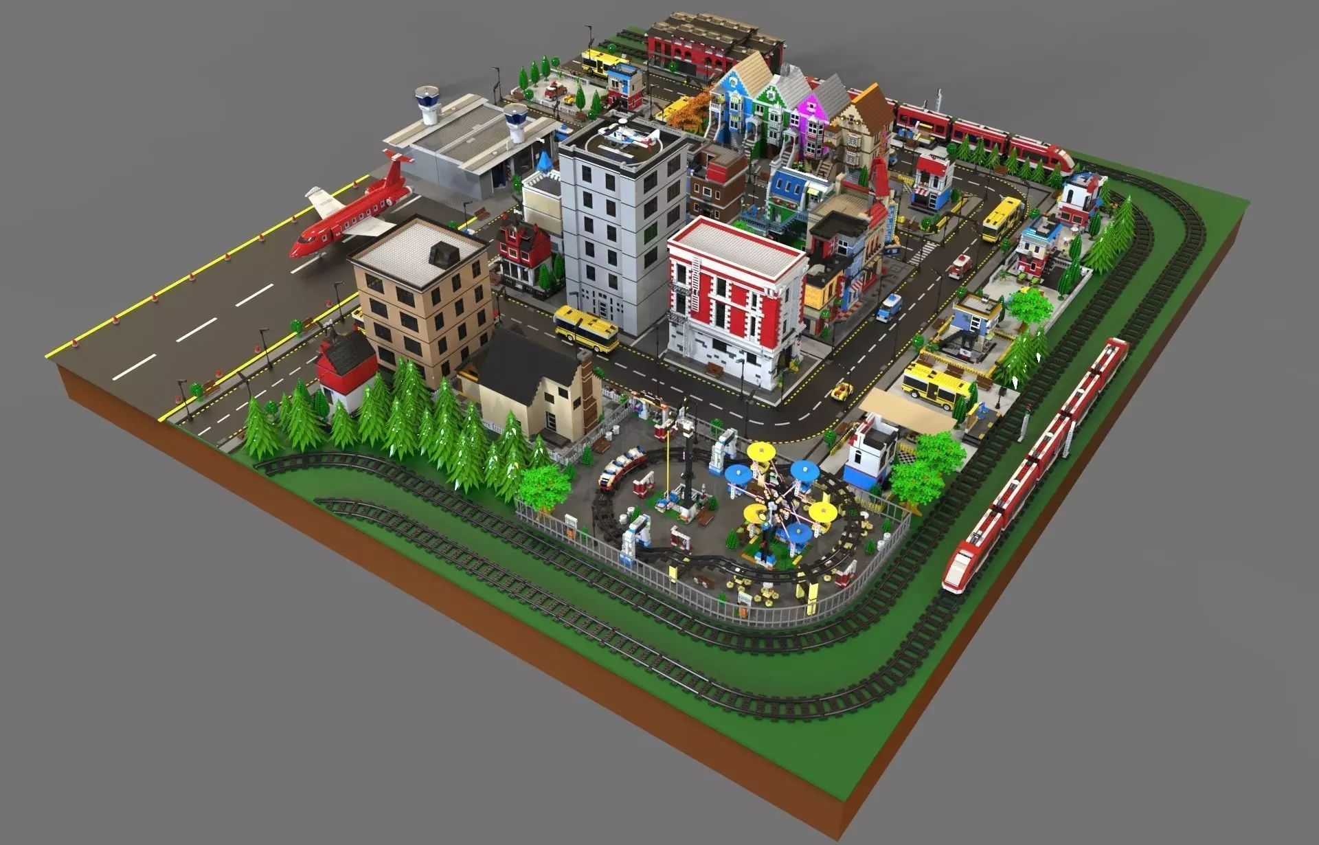 Lego sity NEW 3D model_0