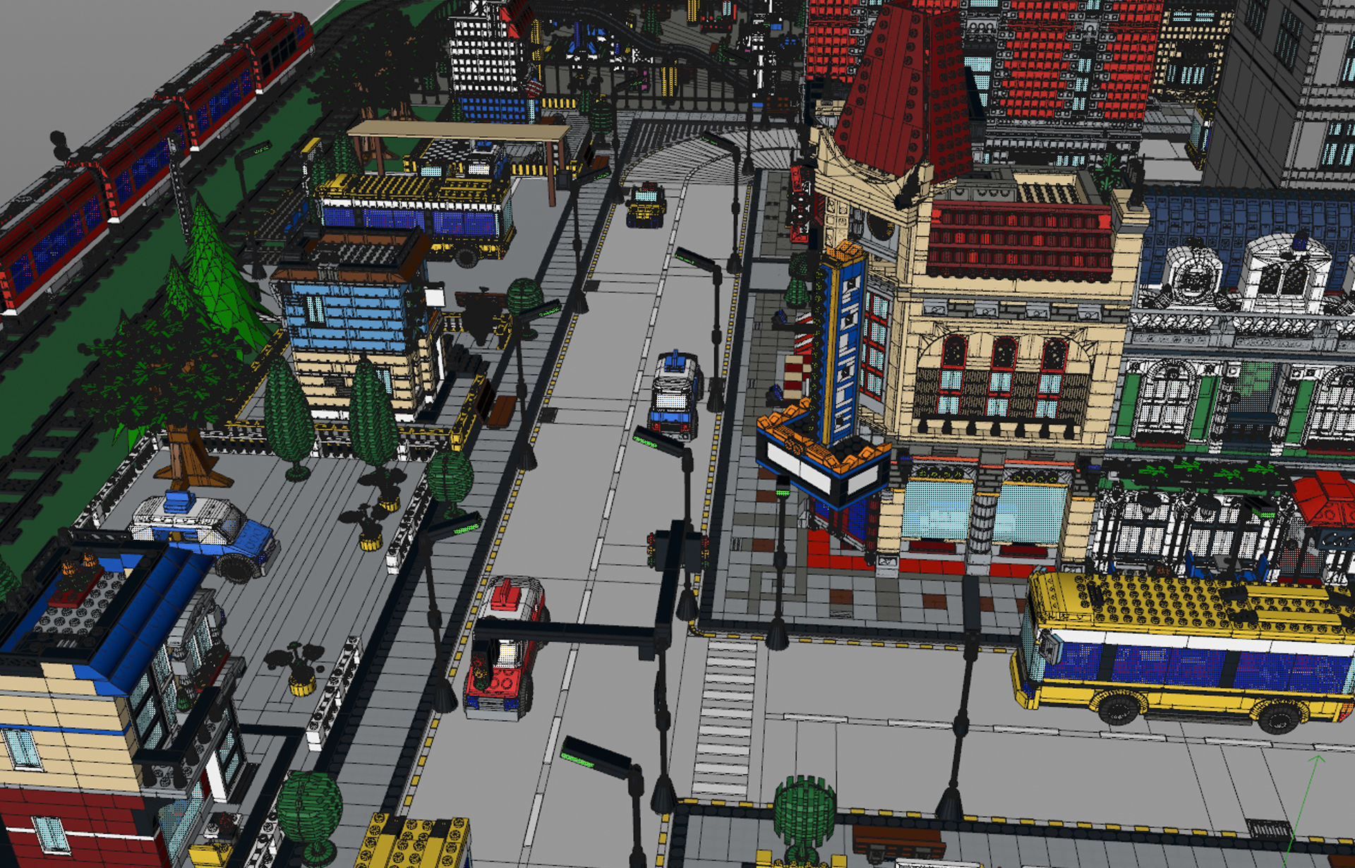 Lego sity NEW 3D model_12