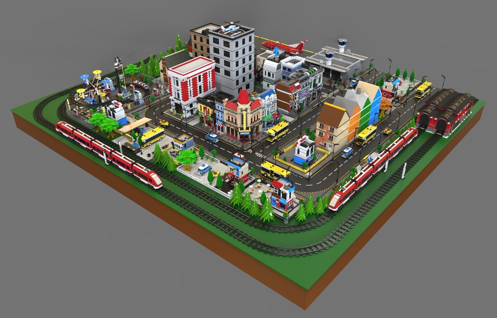 Lego sity NEW 3D model_6