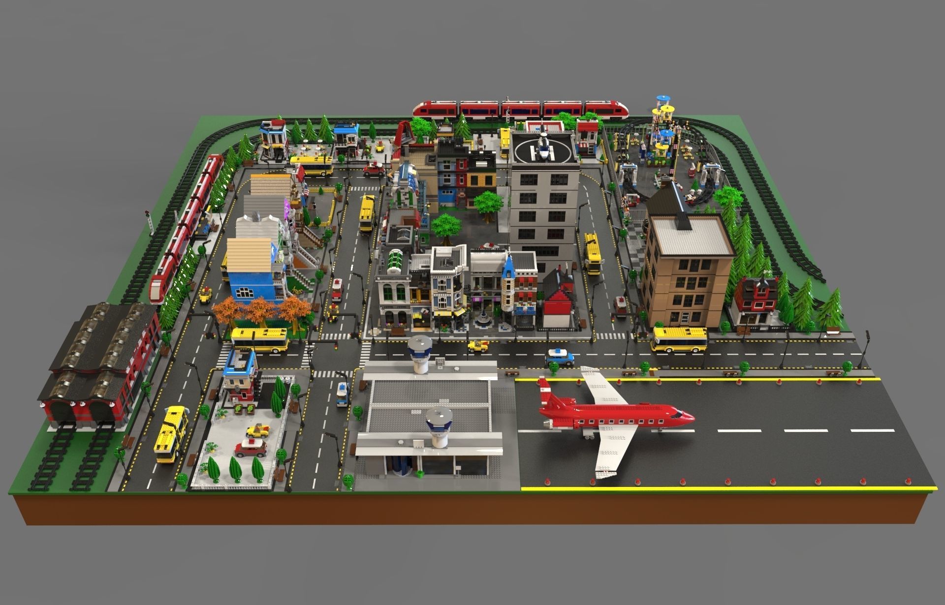 Lego sity NEW 3D model_7