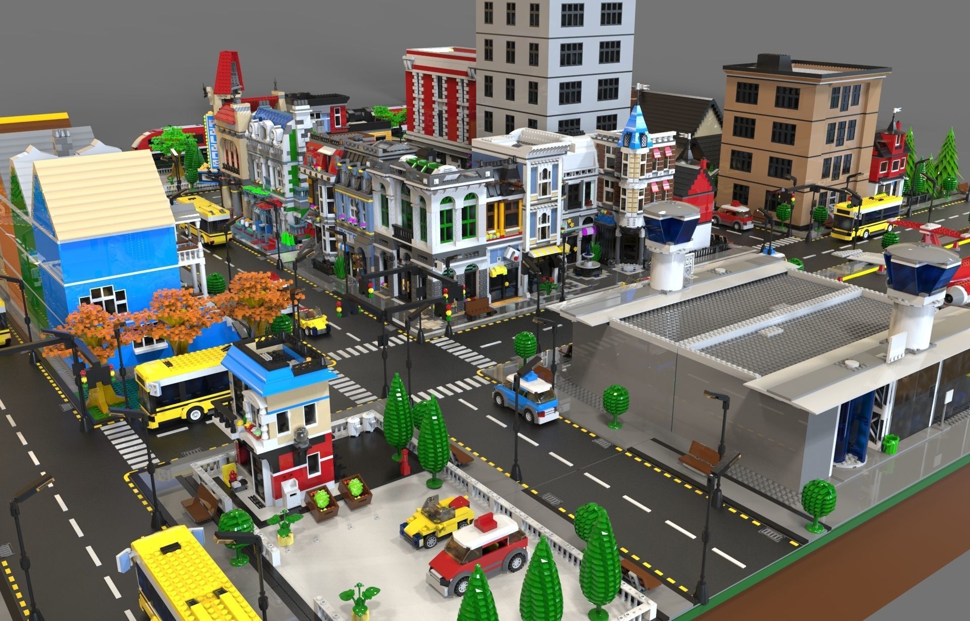 Lego sity NEW 3D model_9