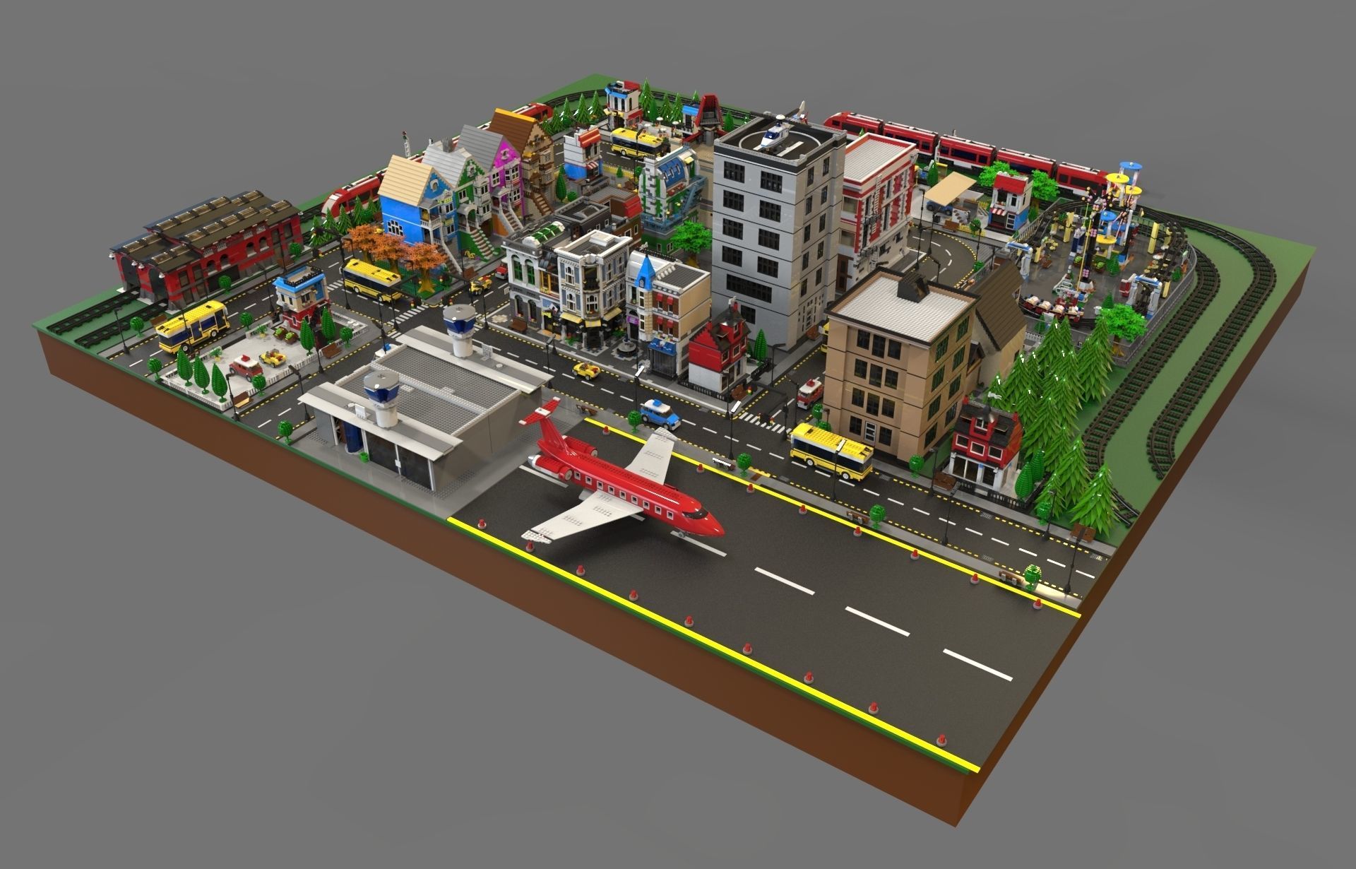 Lego sity NEW 3D model_3