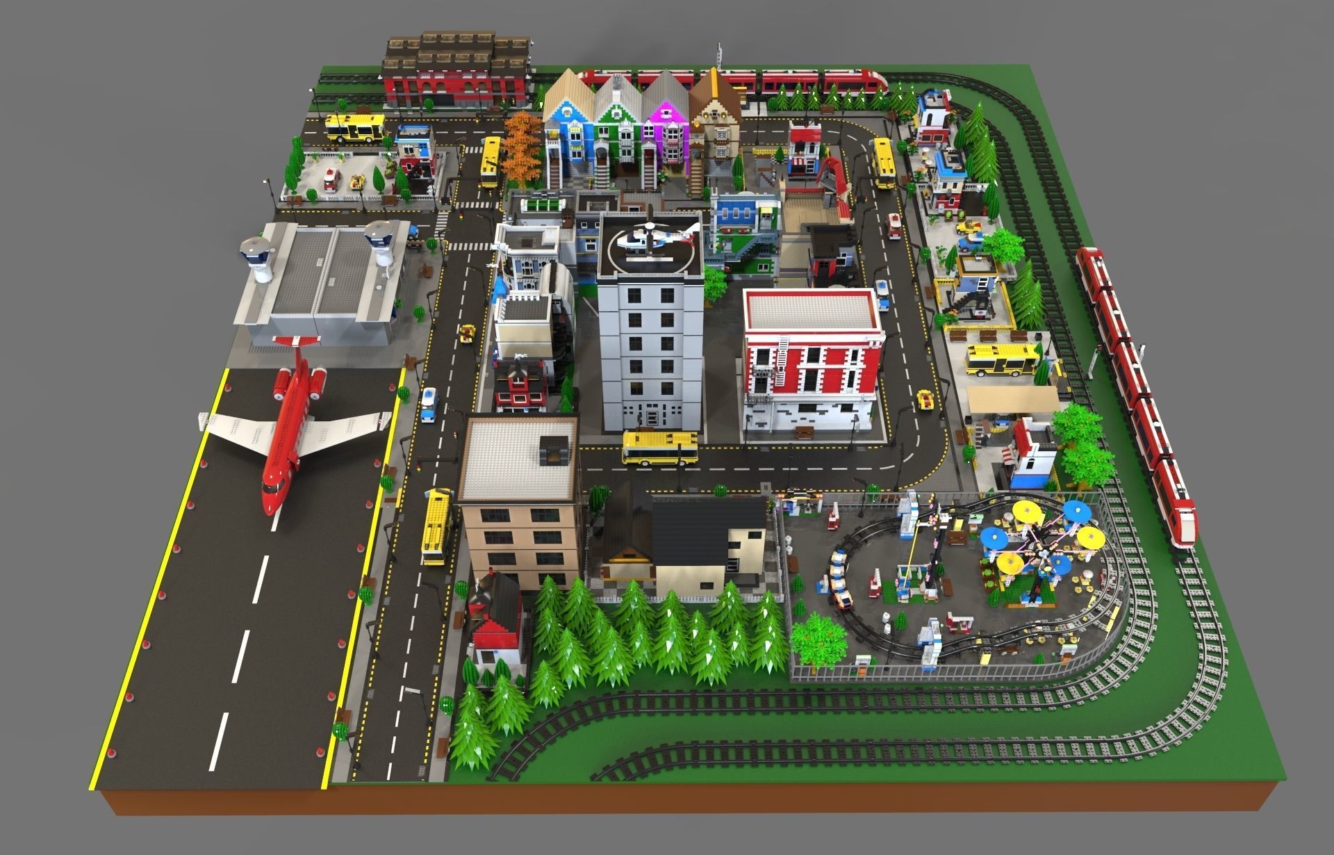 Lego sity NEW 3D model_1