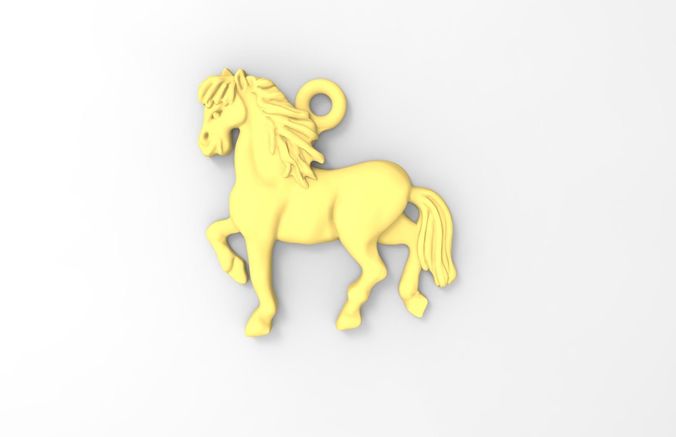 Horse charm 3D print model