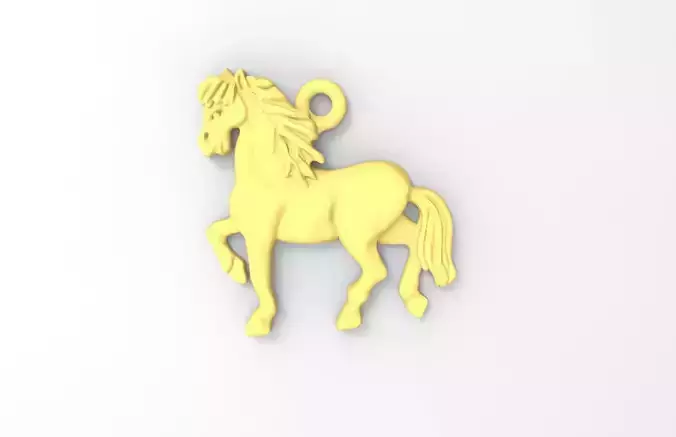 Horse charm 3D print model