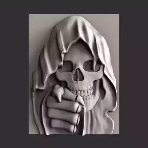 3d STL models for CNC skull 3D model