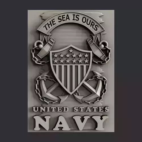 3d STL models for CNC NAVY