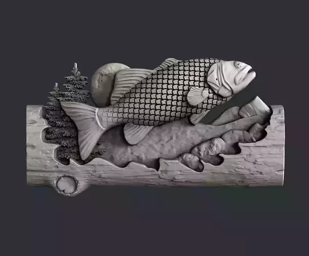 3d STL models for CNC fish