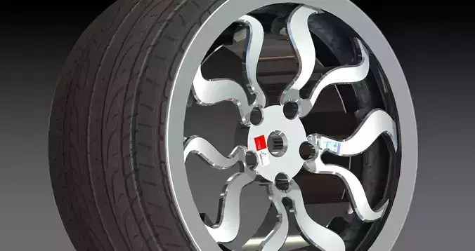 Sports Rim Concept Design Free 3D model