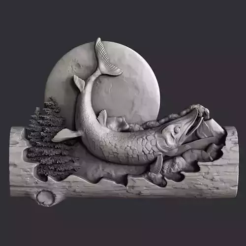 3d STL models for CNC fish