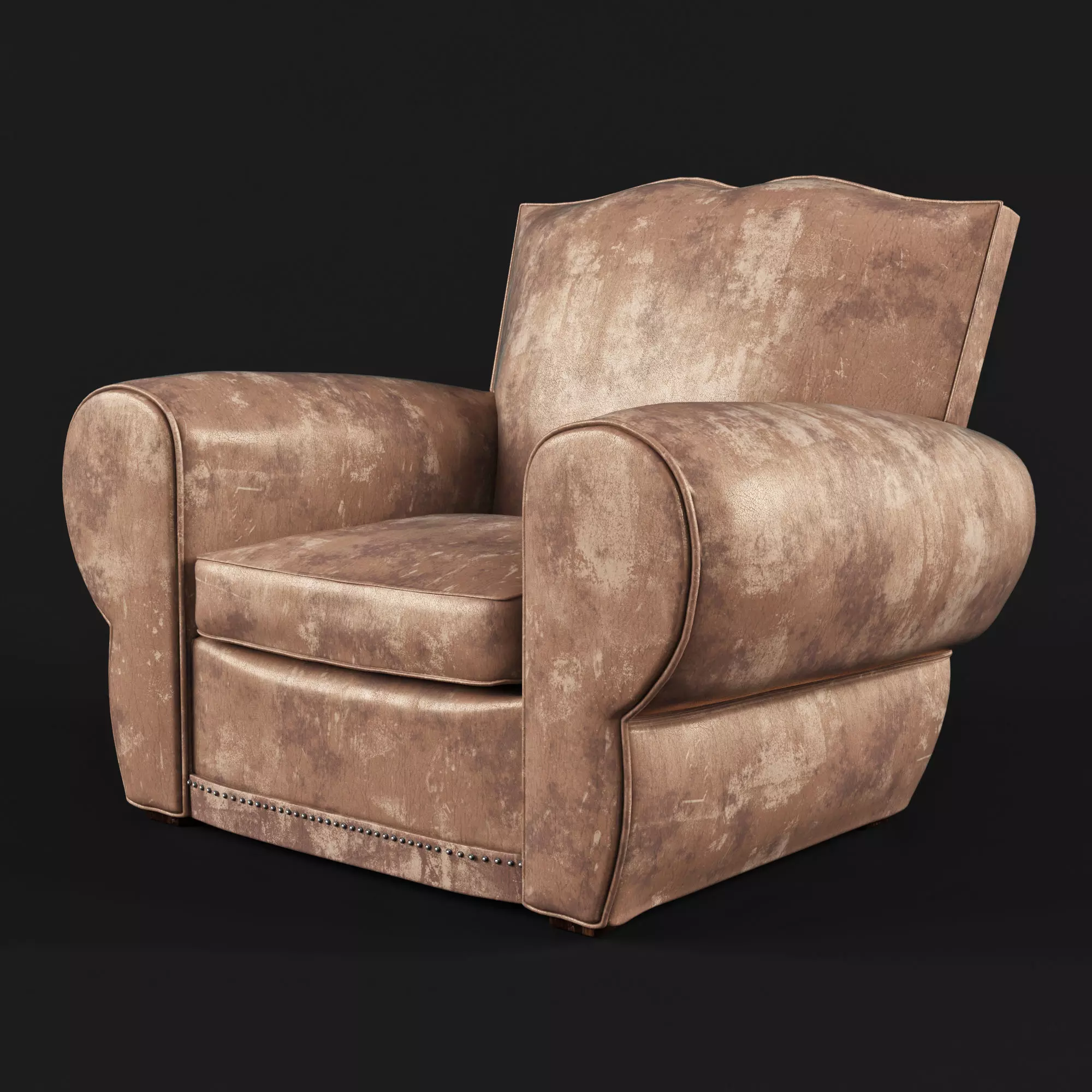 loft armchair 3D model_0