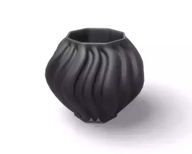 Black Modern Decor Vase 2