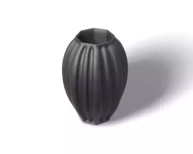 Black Modern Decor Vase 3