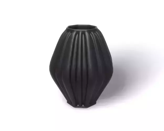 Black Modern Decor Vase 4