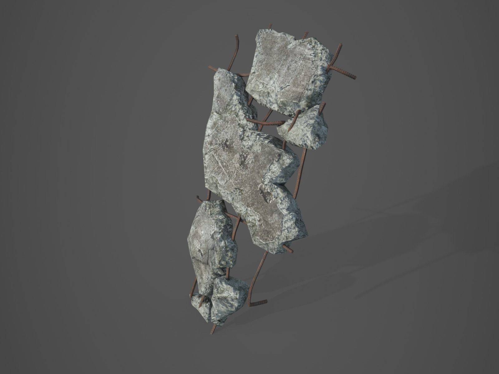 Rubble and Debris - Package - Collection 1 and 2 Low-poly 3D model_94