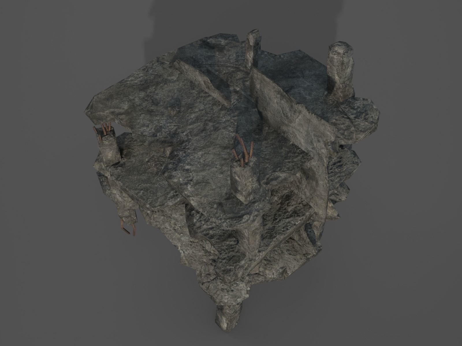 Rubble and Debris - Package - Collection 1 and 2 Low-poly 3D model_72