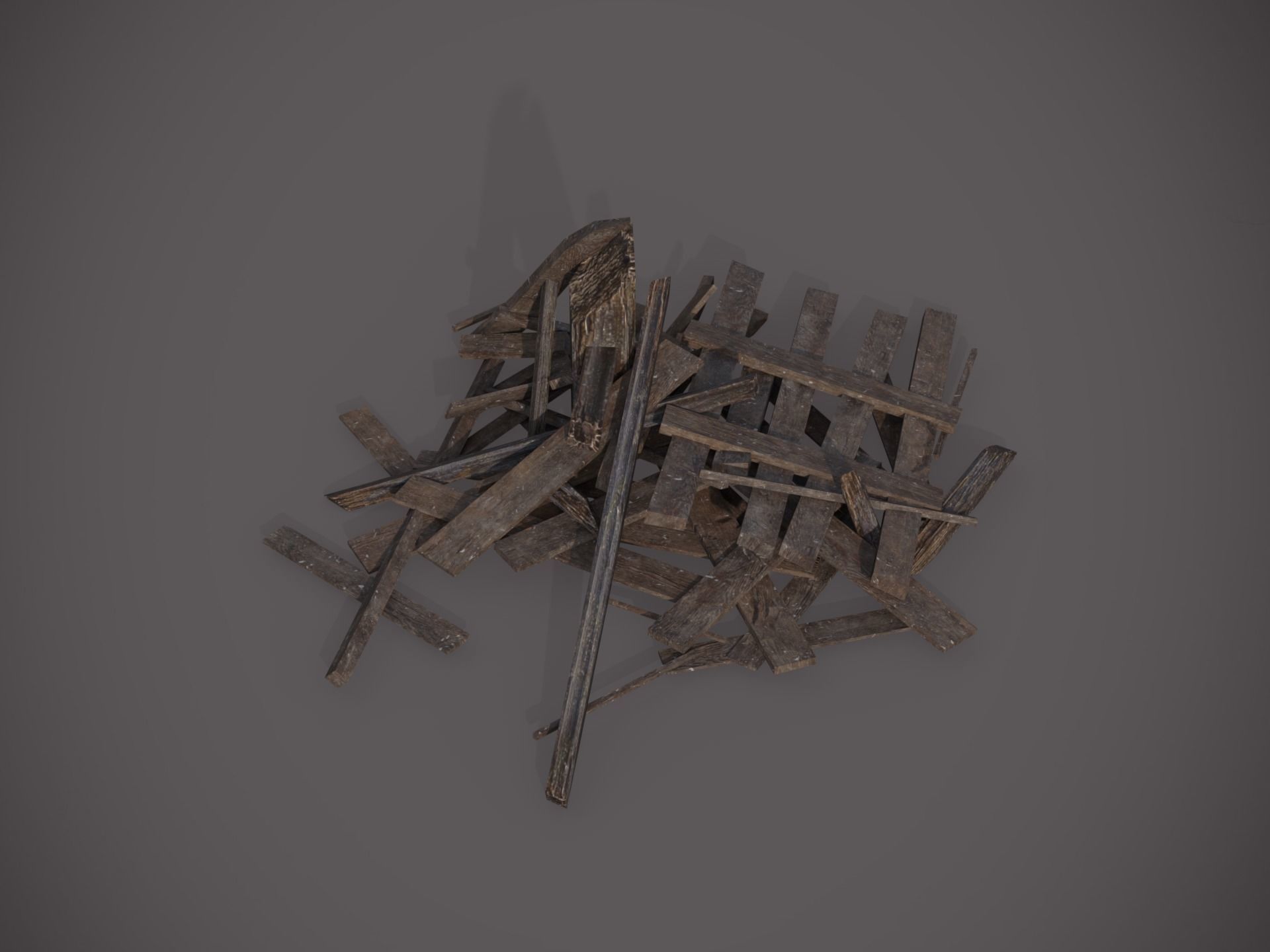 Rubble and Debris - Package - Collection 1 and 2 Low-poly 3D model_17