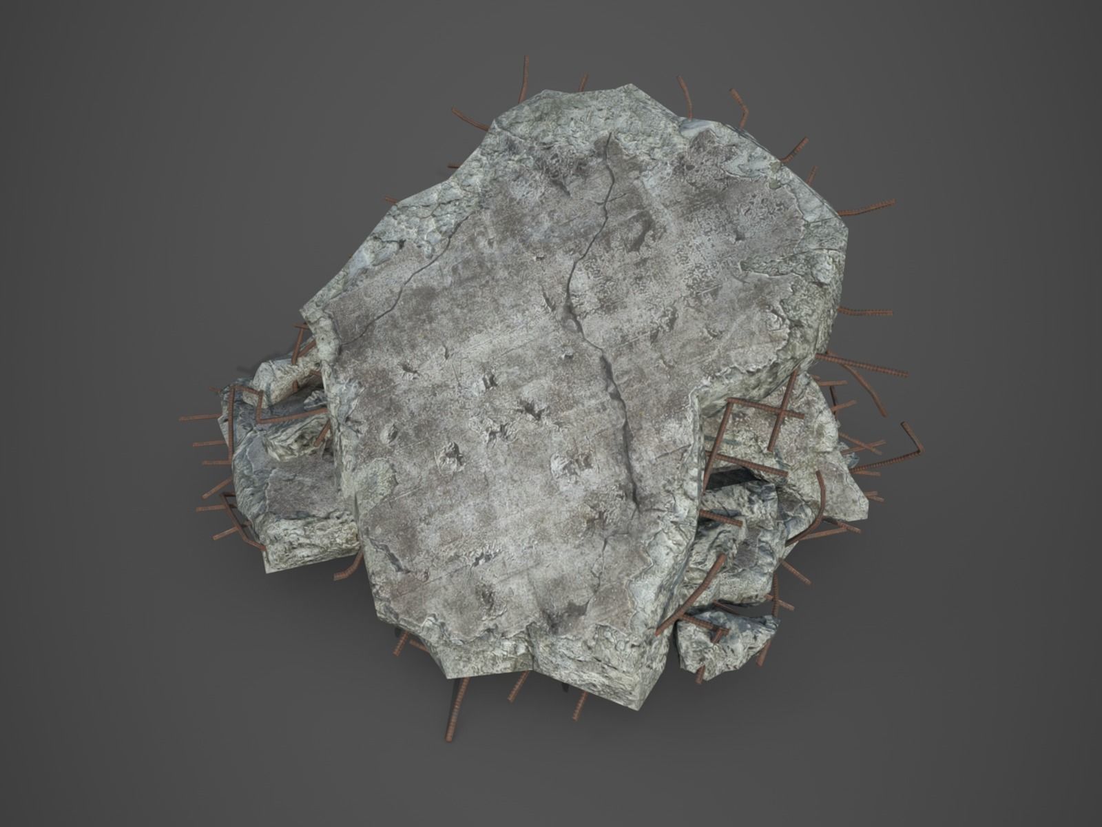 Rubble and Debris - Package - Collection 1 and 2 Low-poly 3D model_98
