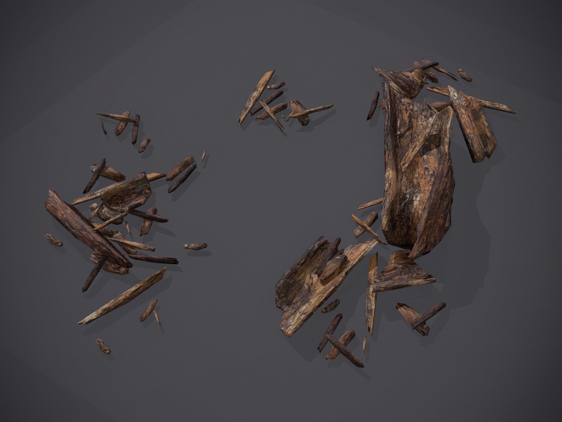 Rubble and Debris - Package - Collection 1 and 2 Low-poly 3D model_5