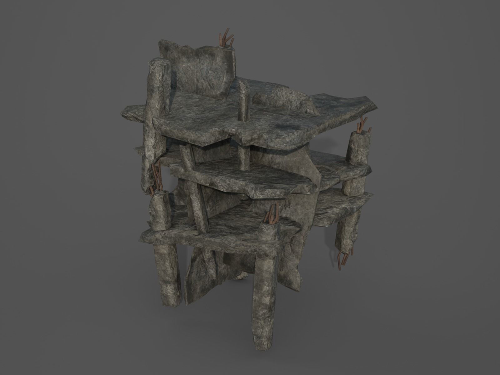 Rubble and Debris - Package - Collection 1 and 2 Low-poly 3D model_70