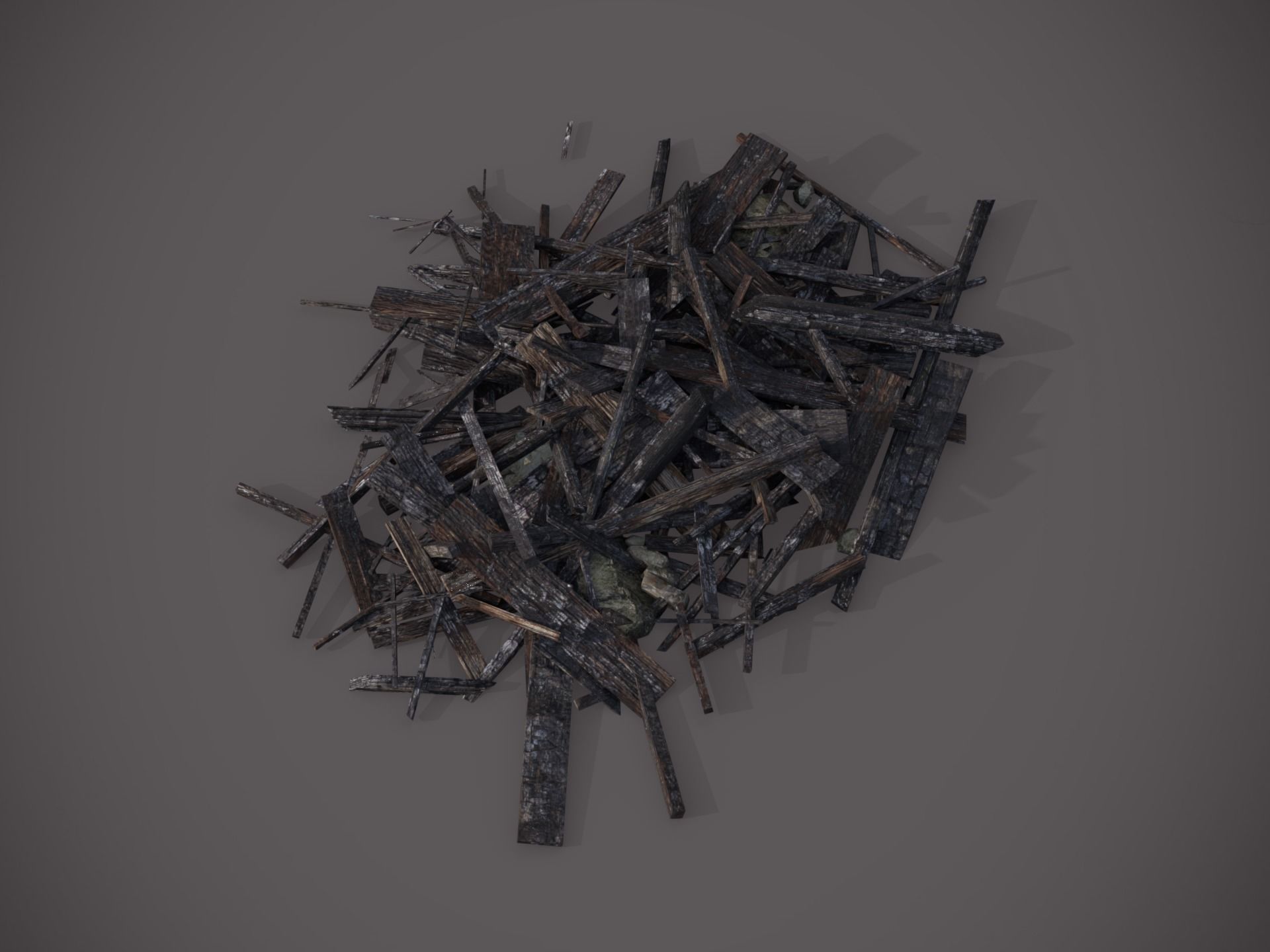 Rubble and Debris - Package - Collection 1 and 2 Low-poly 3D model_24