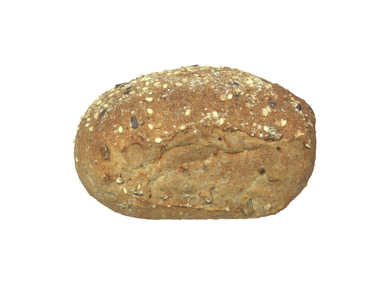 Photorealistic Seeded Bread Roll 3D Scan 3D model_1