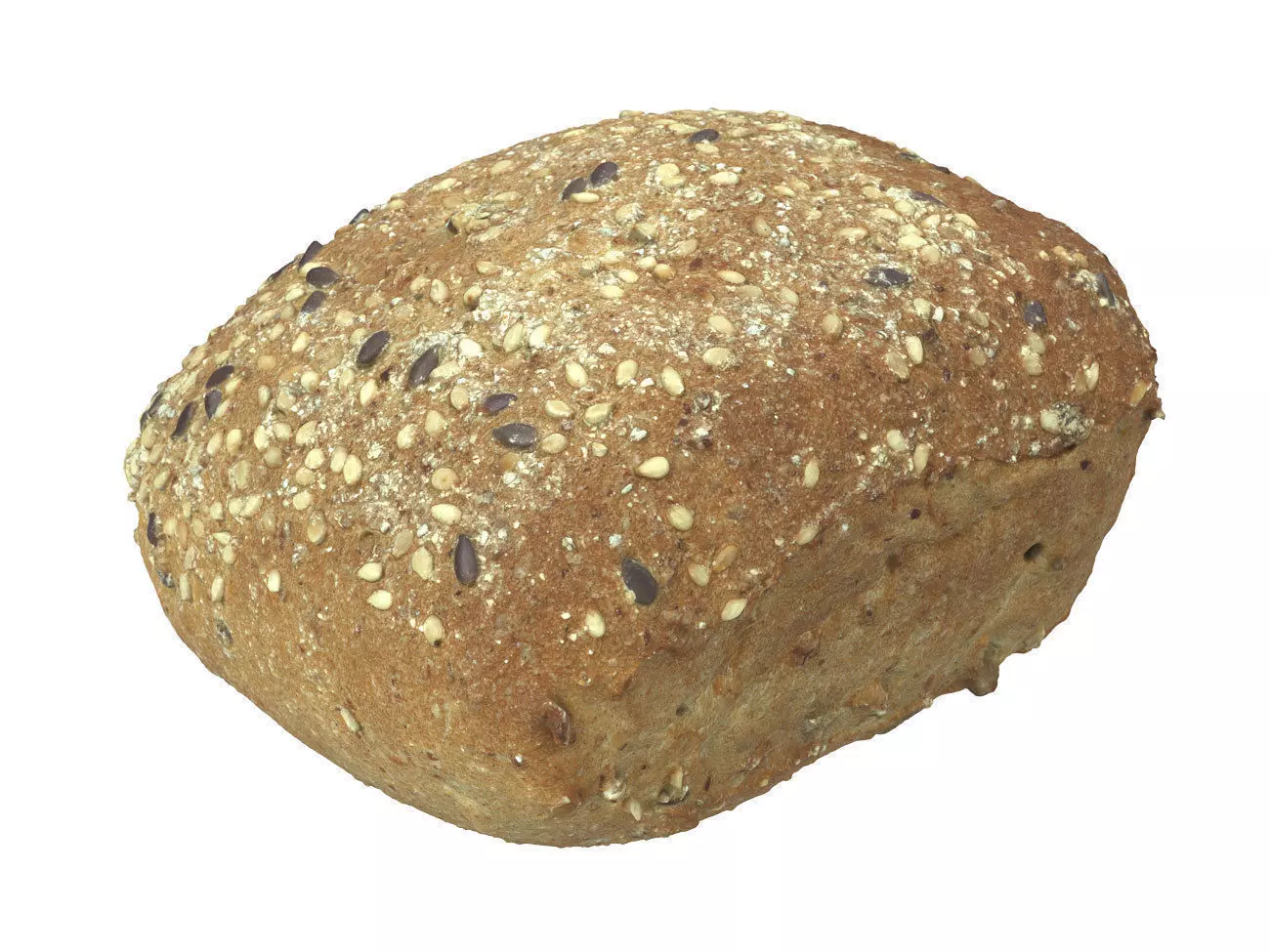 Photorealistic Seeded Bread Roll 3D Scan 3D model_0