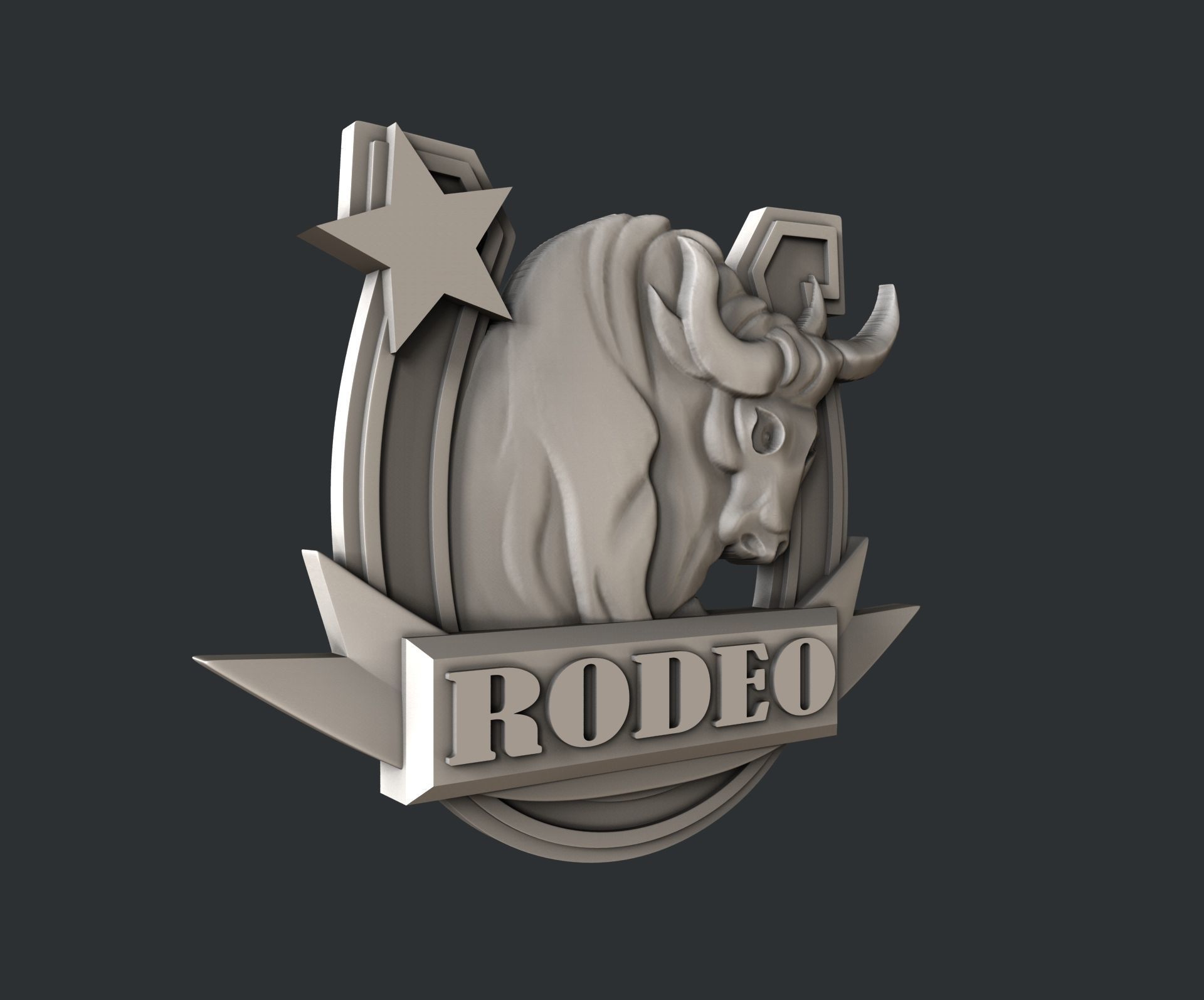 3d STL models for CNC rodeo 3D model_2