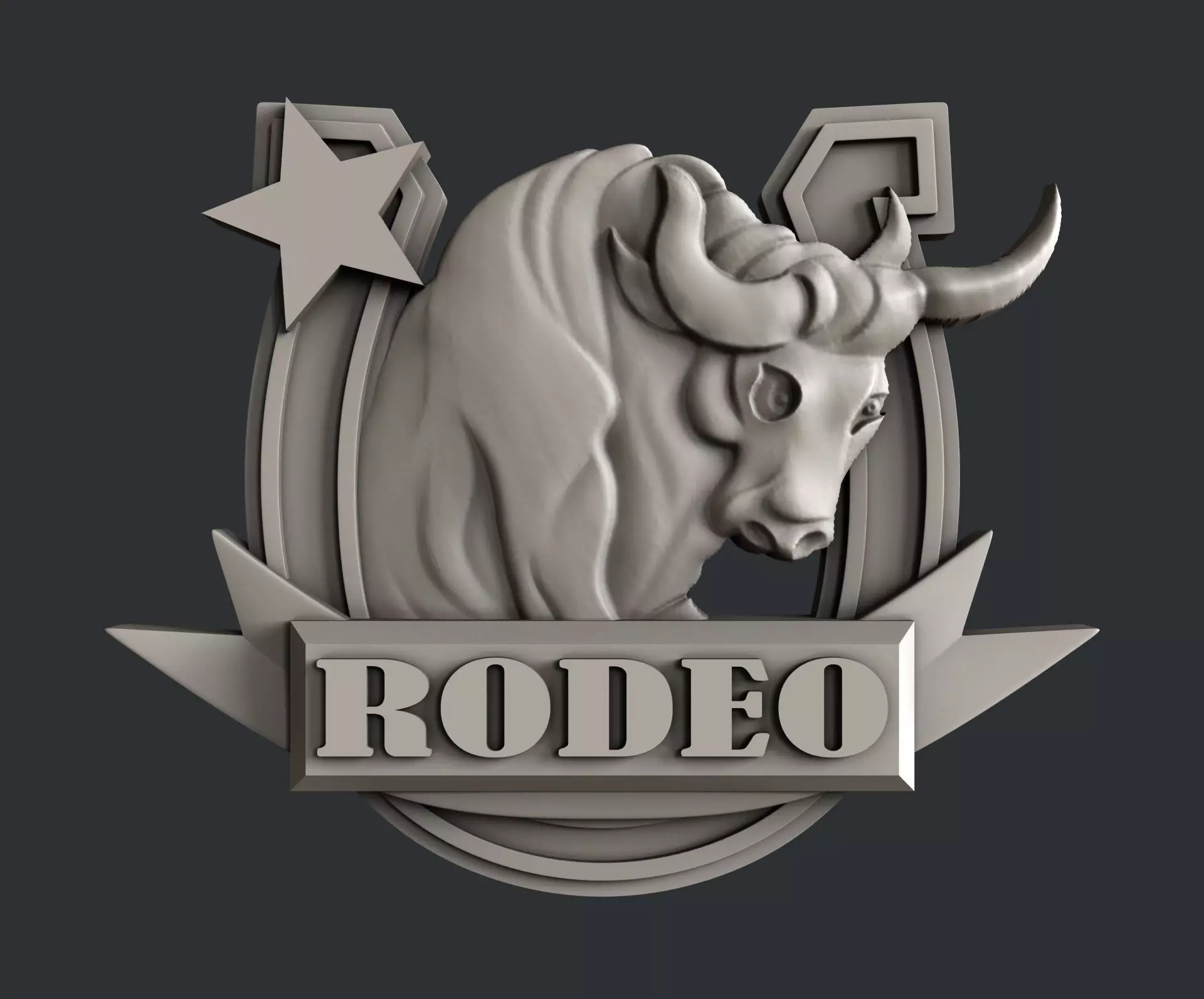 3d STL models for CNC rodeo 3D model_0