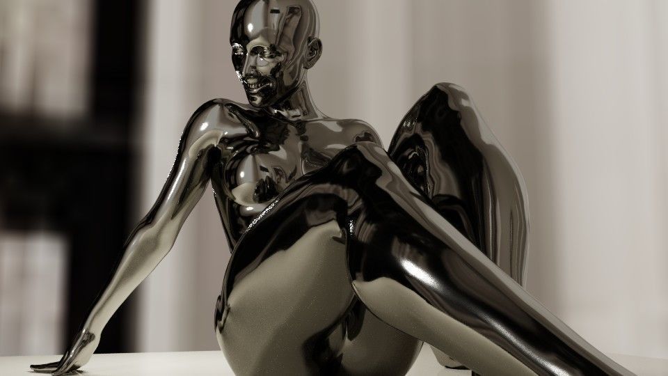 Statue SUSY 3D model_8