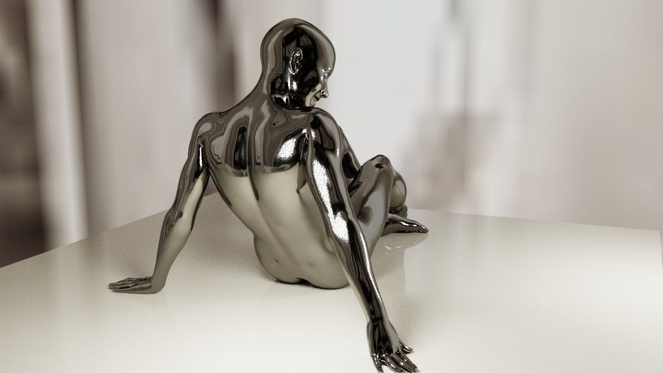 Statue SUSY 3D model_7