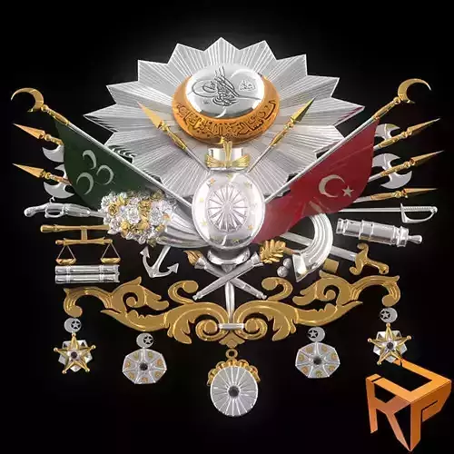 Ottoman Empire Emblem 3D model