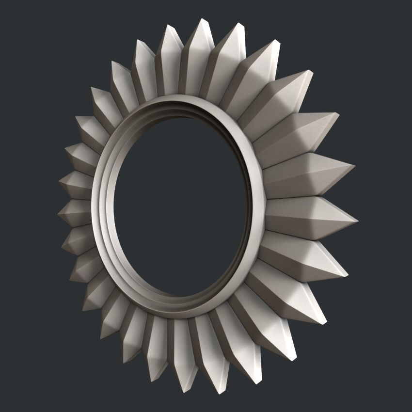 3d STL models for CNC frames mirrors 3D model_1