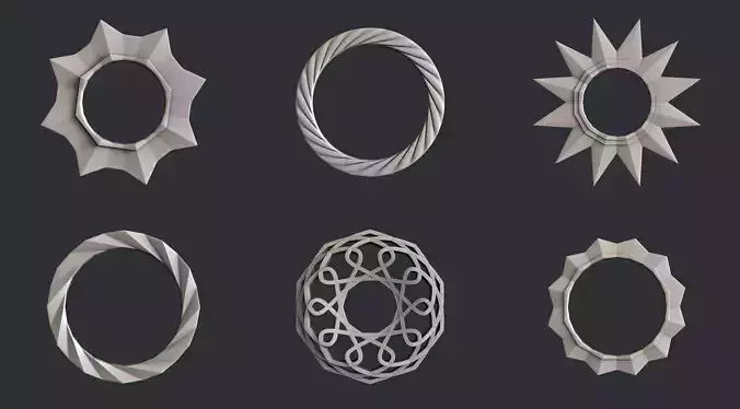 3d STL models for CNC set frames mirrors