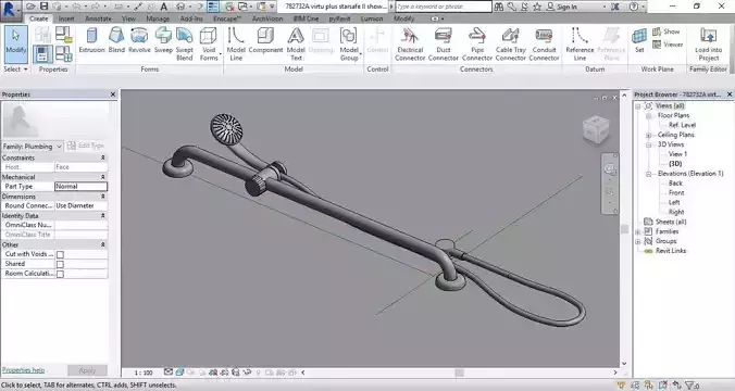 virtu plus starsafe II shower set 900mm rail