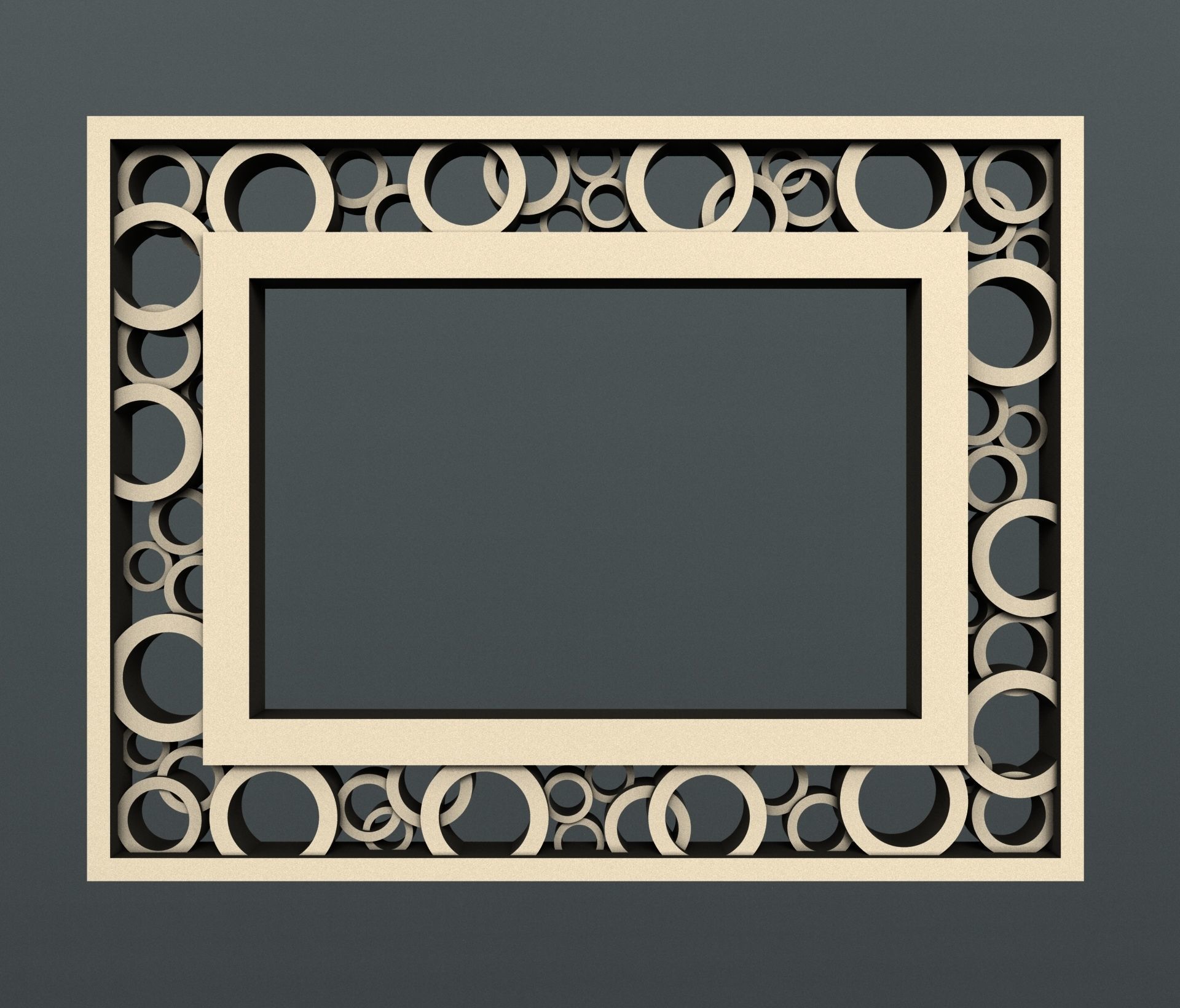 3d STL models for CNC set photo frames 3D model_1