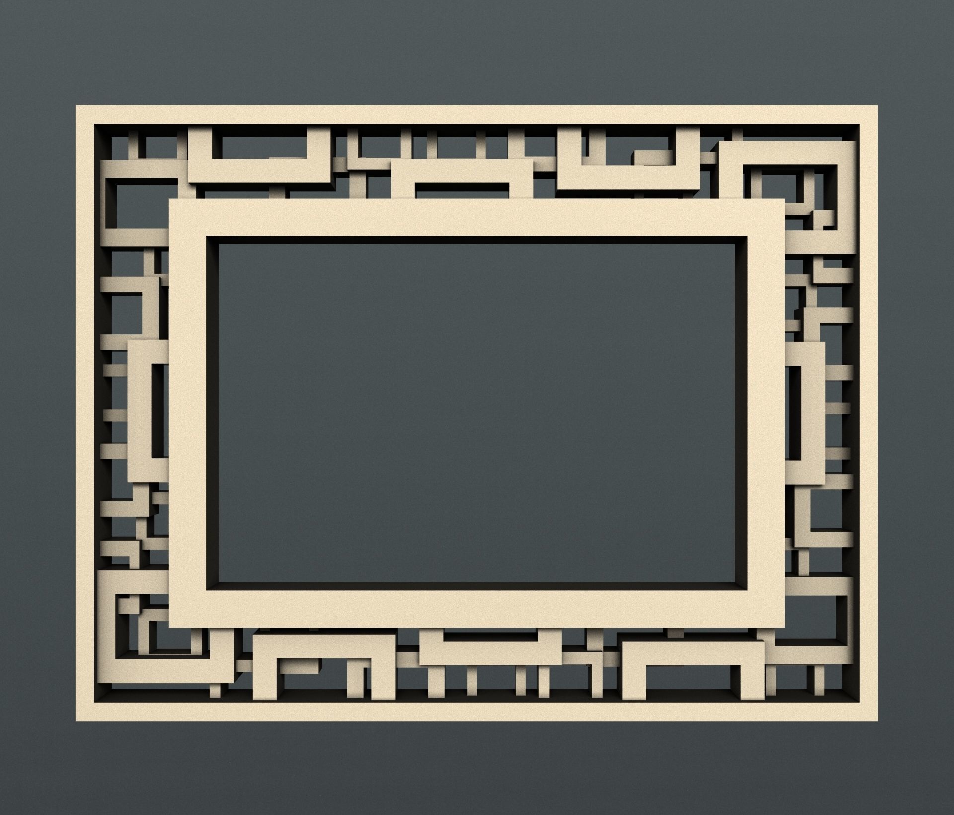 3d STL models for CNC set photo frames 3D model_2